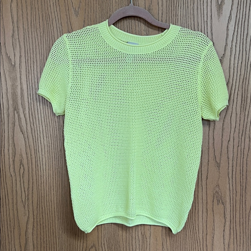 Worthington Light Yellow Knit Top